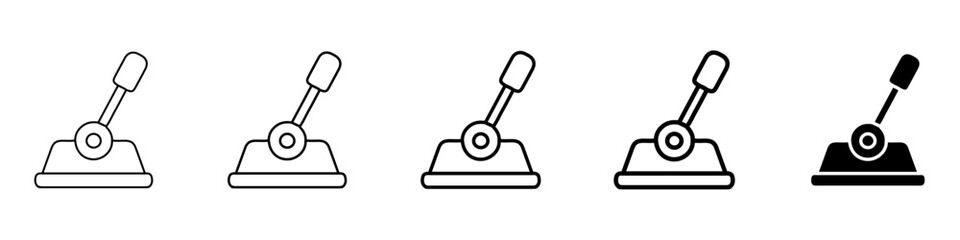 lever icon Simple outline illustration
