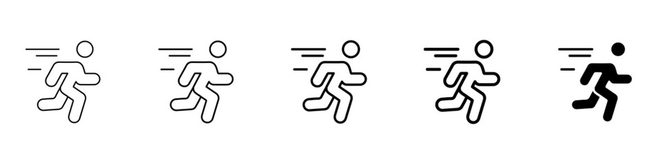 marathon icon Simple outline illustration