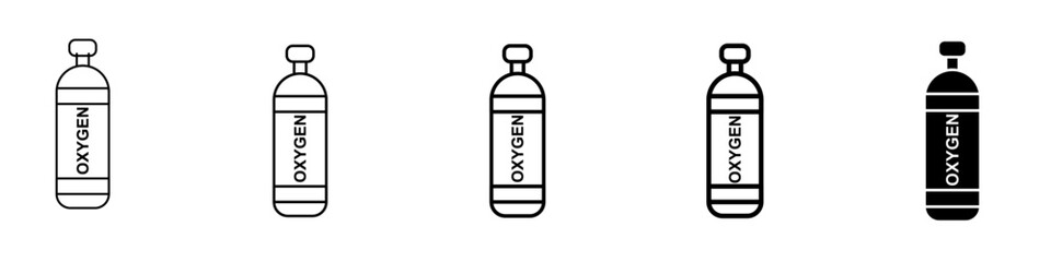 oxygen icon Simple outline illustration