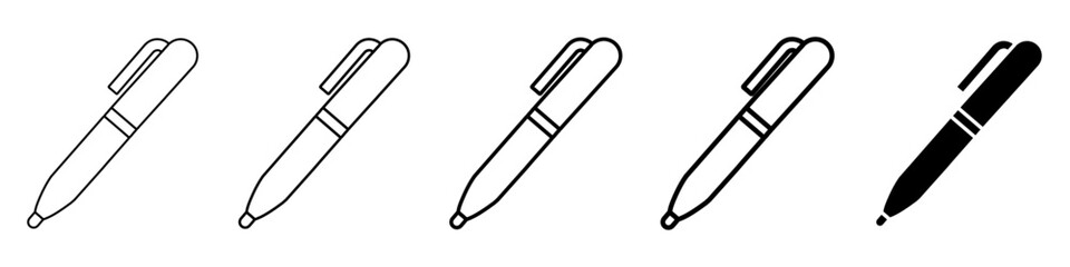 pen icon Simple outline illustration