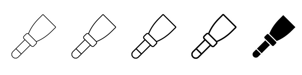 puttty knife icon Simple outline illustration