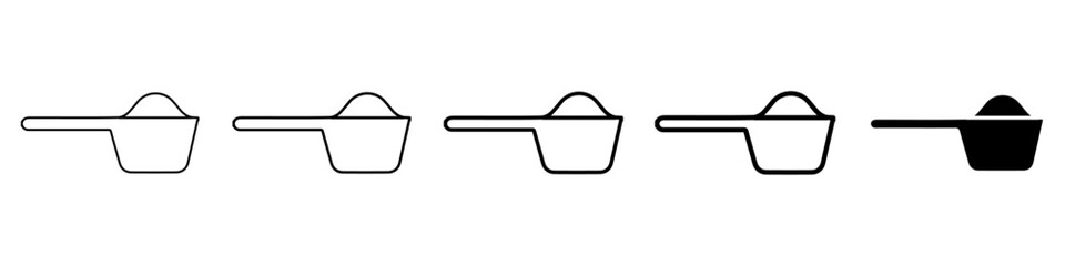 scoop icon Simple outline illustration