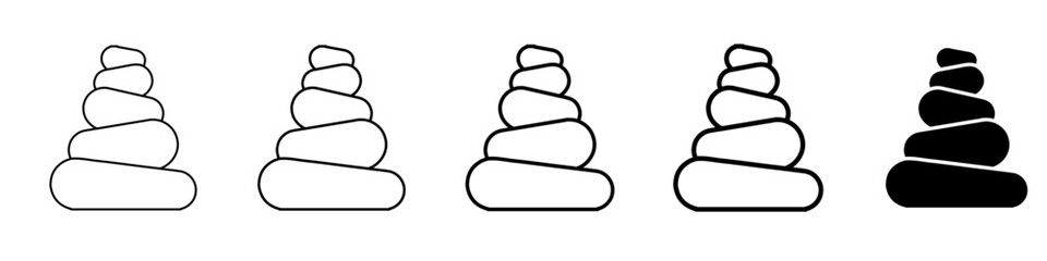 stone icon Simple outline illustration