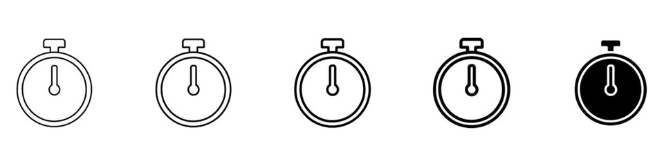 stop watch icon Simple outline illustration