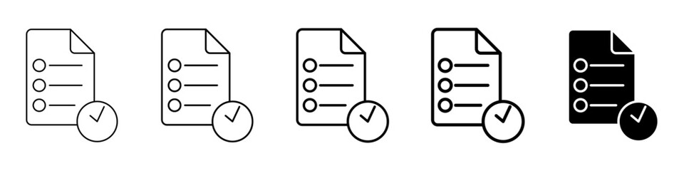 task time icon Simple outline illustration