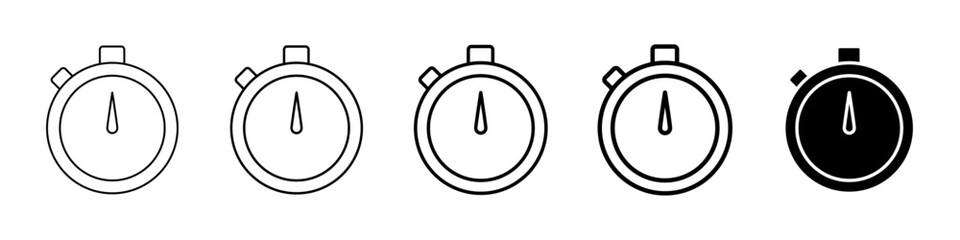timer icon Simple outline illustration