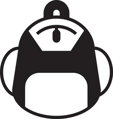 School Bag Icon Illustration