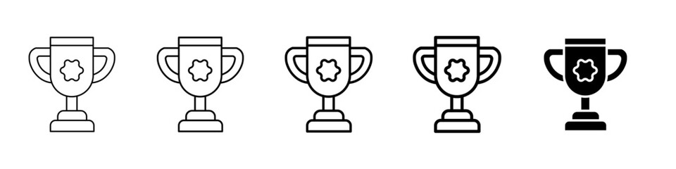trophy icon Simple outline illustration