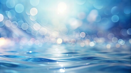 Abstract Reflections of Light on a Serene Water Surface