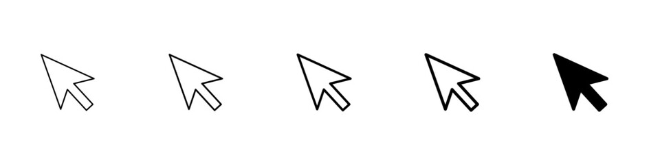 arrow icon Simple outline illustration