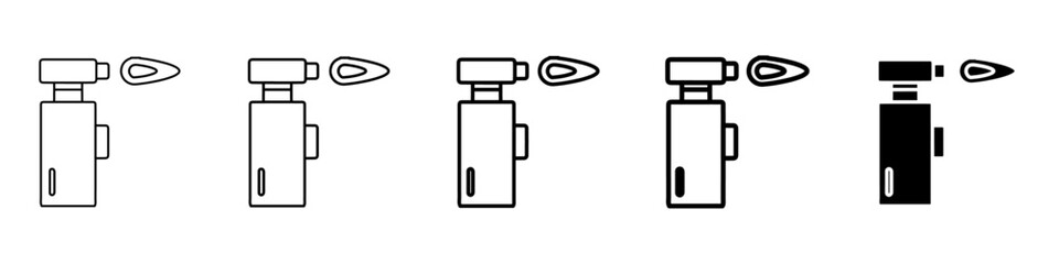 blow torch icon Simple outline illustration