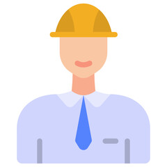 engineer flat icon