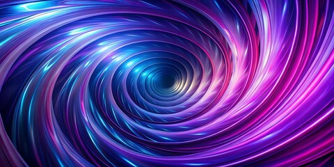 A symphony of swirling curves in vibrant purple and blue hues, creating a dynamic and mesmerizing visual experience.