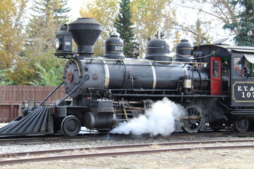 Obraz premium Steam Up, Fort Edmonton Park, Edmonton, Alberta