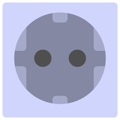 socket flat icon