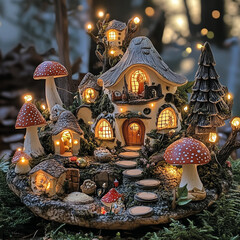 Fototapeta premium mushrooms in the wood