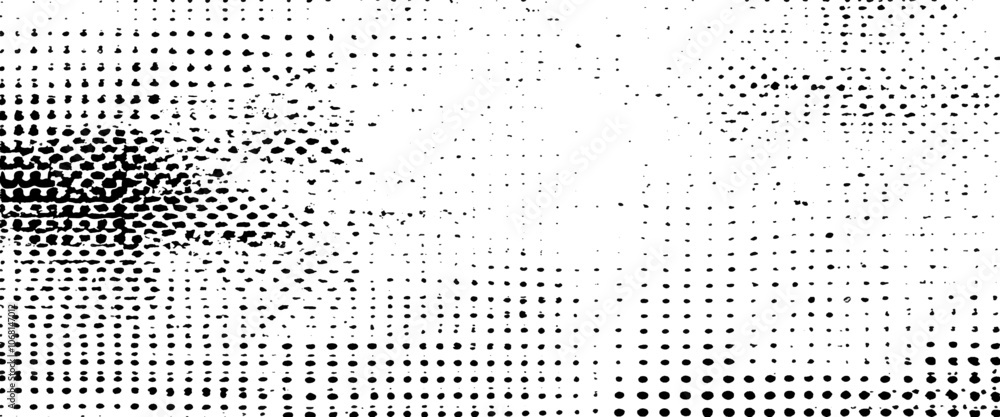 Poster vector grey halftone background with texture with black dots.