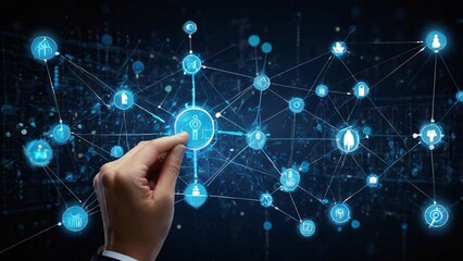 Digital Network AI-Driven Connectivity and Virtual Interaction V4