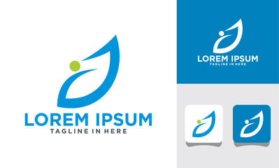 health business logo icon set