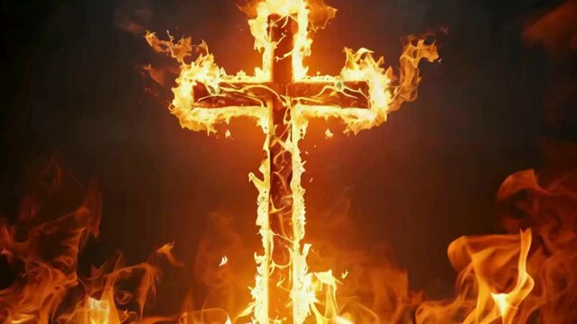 fire in the cross