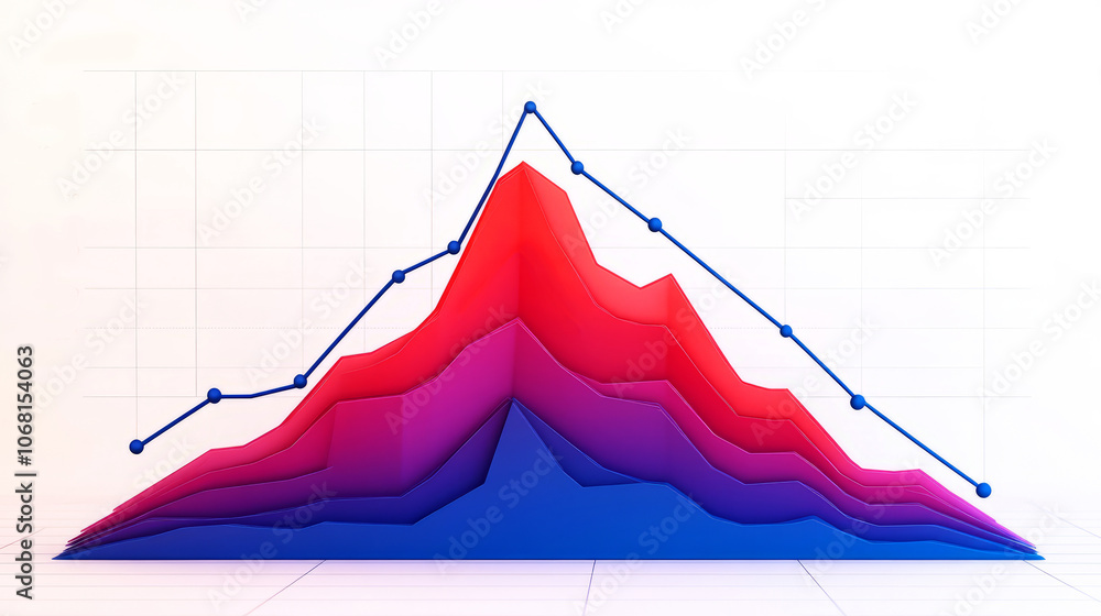 Aufkleber visualize data trends effectively using 3d graphs to enhance business insights and decision making