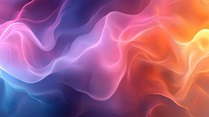 Obraz premium A fluid, colorful abstract background with smooth transitions of vibrant hues, great for dynamic, creative designs.