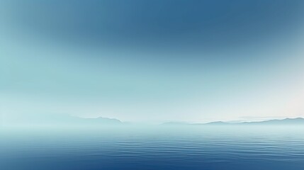 Fototapeta premium Serene Blue Ocean Horizon at Dawn