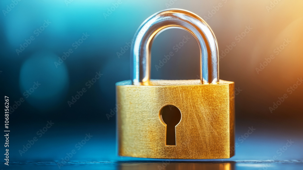 Poster secure your data with a strong lock understanding the importance of security in a digital world