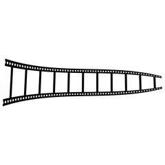 35mm strip. Film tape vintage icon isolate. movies film background with flim roll. 3d flim roll. Film strip vector image