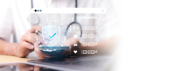 Health insurance concept. healthcare medical. health and access to welfare health concept.