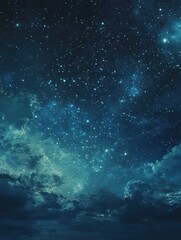 Aurora Borealis: Green and Blue Night Sky Wallpaper