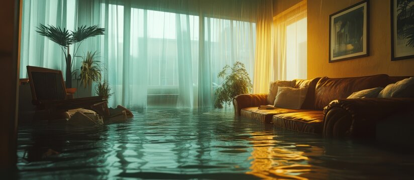 Flooded Living Room