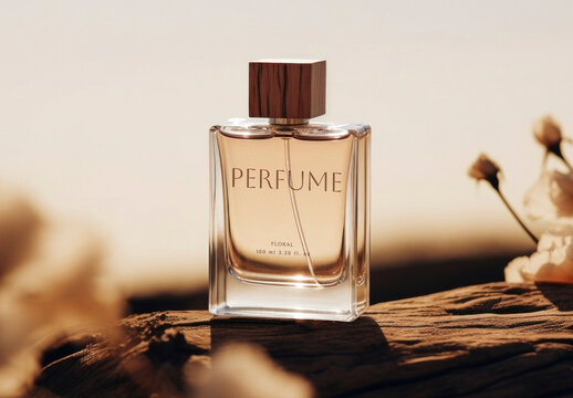 Product Perfume Bottle Mockup Mockup With Generative AI