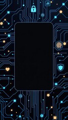 Secure and modern background for Identity Access Management content