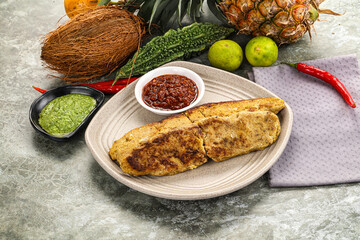 Indian chiken kebab minced meat