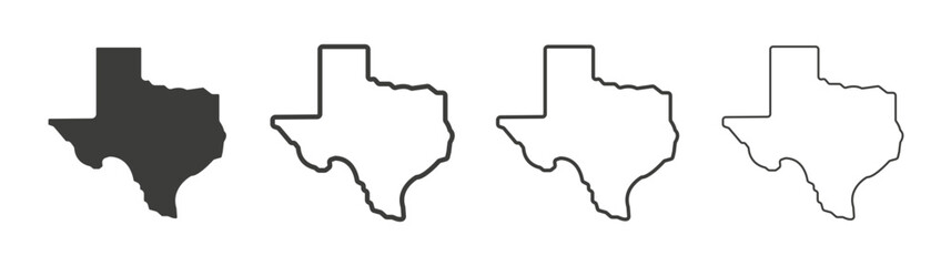 Texas icon pack. vector illustration