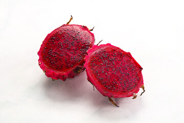 Raw sweet red dragon fruit