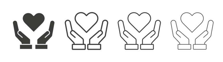 Selfcare icon set vector in black and white colors