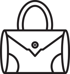 Fashion Handbag Line Icon