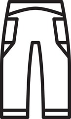 Clothing Pant Icon Line Illustration