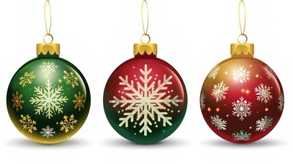 Isolated Christmas Ball on White Background - a festive and charming visual. The isolated Christmas ball on the white background creates a simple yet eye-catching look. It gives the impression of a so