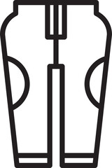 Clothing Pant Icon Line Illustration