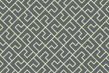 Abstract geometric pattern. A seamless vector background. Gray and beige ornament. Graphic modern pattern. Simple lattice graphic design