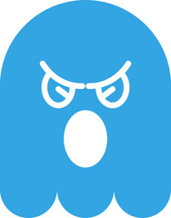 Angry Ghost Emoticon
