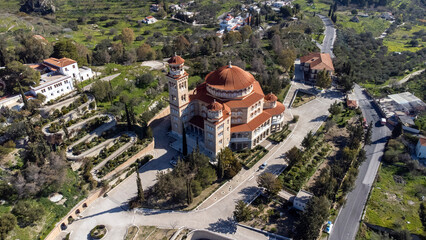 orthodox christian church of saint nektarios in aegina