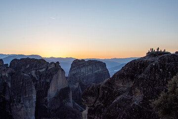 sunset over the mountains