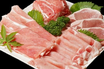 豚肉盛り合わせ　切落し・ロース・肩ロース・トンテキ