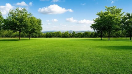 Obraz premium Verdant Meadows: A Tranquil Natural Landscape