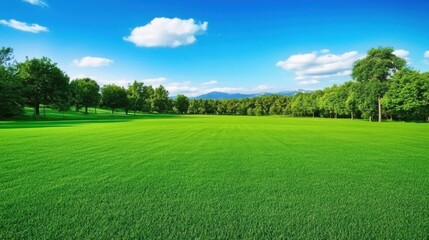 Obraz premium Verdant Meadows: A Tranquil Natural Landscape