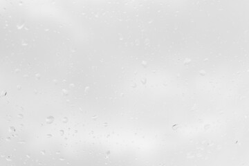 Water drops background, backdrop glass covered with drops of water. bubbles in water